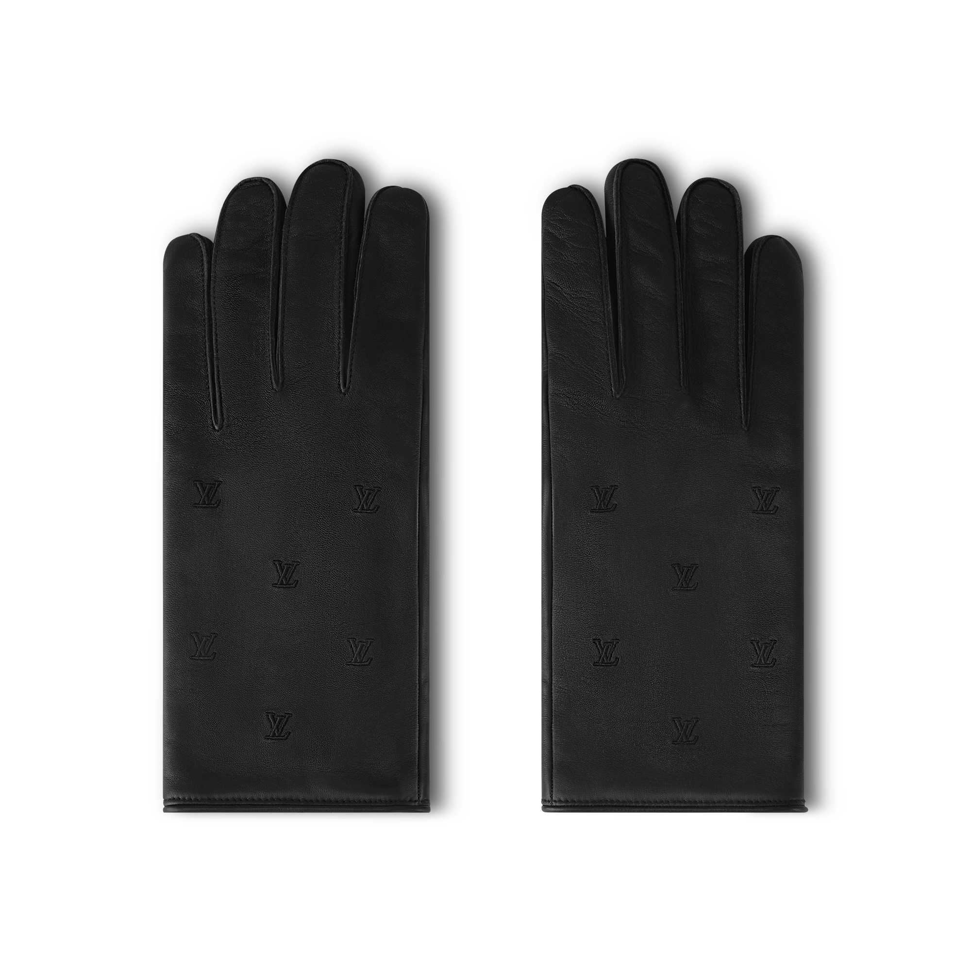 LV Blason Gloves - Luxury S00 Black | LOUIS VUITTON
